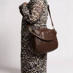 Brun skuldertaske - Bøffelskind - Gerty - Montana - 272304