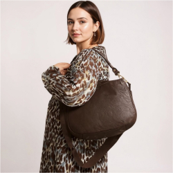 Brun skuldertaske - Bøffelskind - Gerty - Montana - 272304