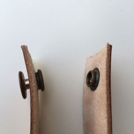 40 cm læder knag til hjemmet 29 mm bred læder knap knaplukning