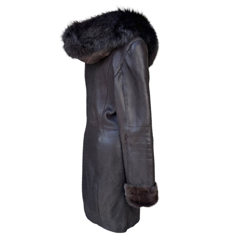 Jessica dame rulamsjakke - Brun Toscana rulam