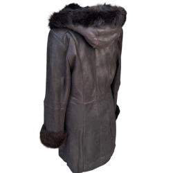 Jessica dame rulamsjakke - Brun Toscana rulam