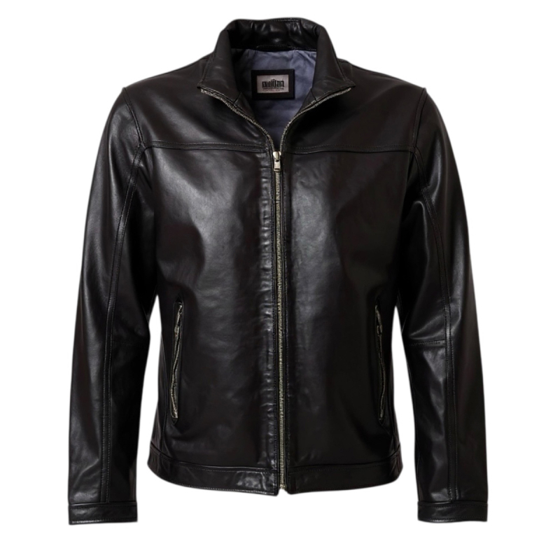 Plus size herrejakke - Ronin  - Blød lammeskind - Freja skind