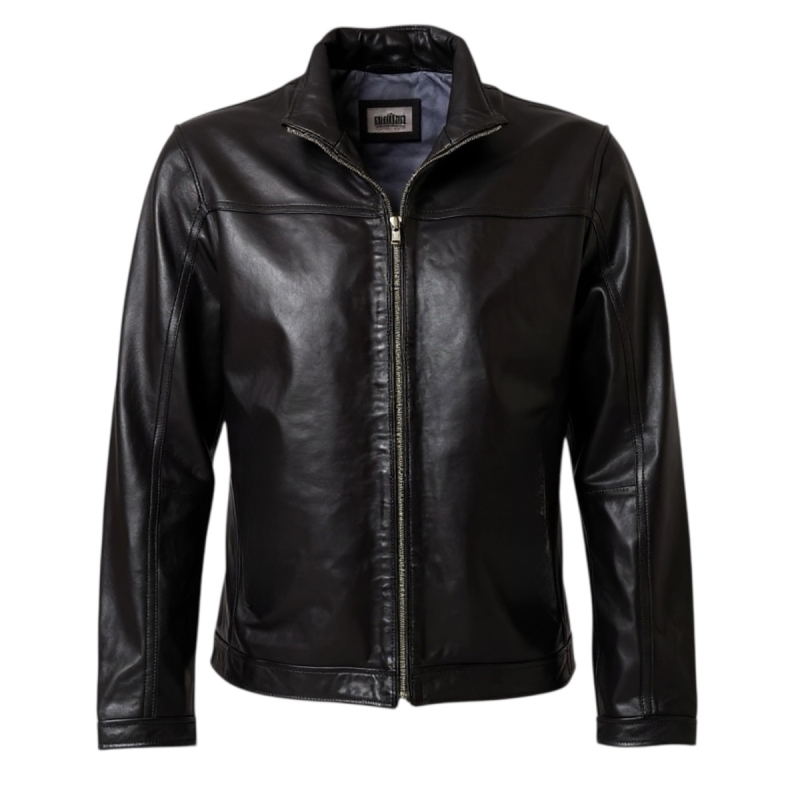 Sort herre skindjakke - Ronin - Freja skind