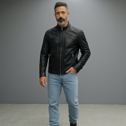 Nero læderjakke - Rock and blue - Freja skind