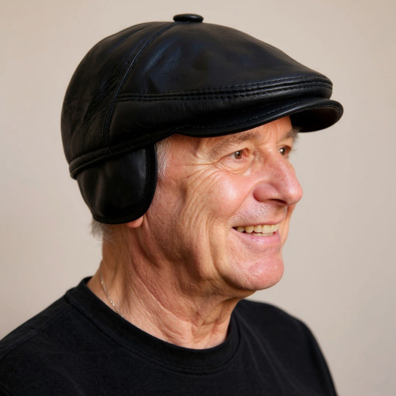 Sixpence m. ørevarmer - Blød lammeskind Tilbud