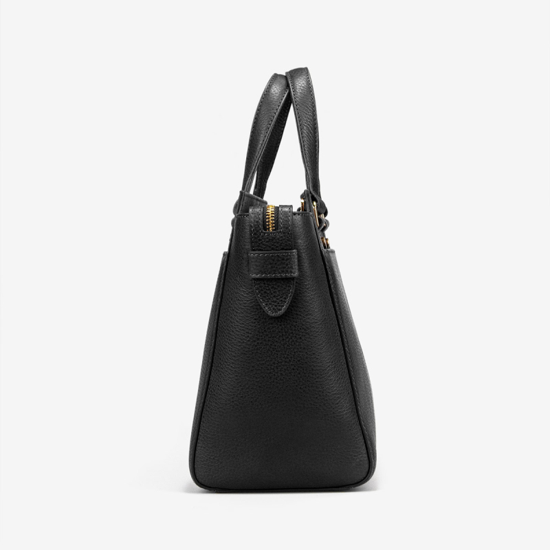 Frida Big Luxe skuldertaske - Sort kalveskind - Treats - Freja skind