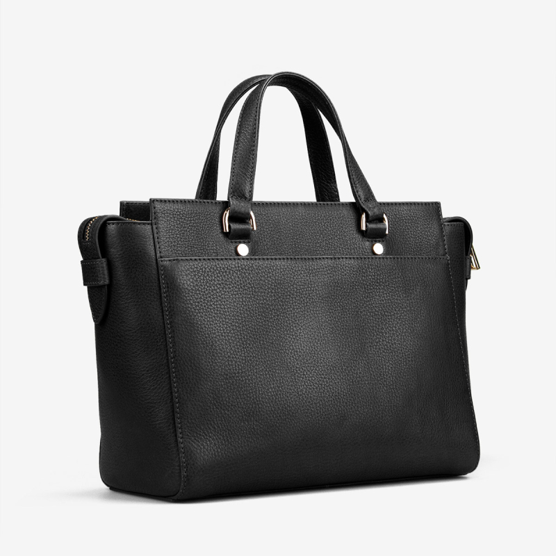 Frida Big Luxe skuldertaske - Sort kalveskind - Treats - Freja skind