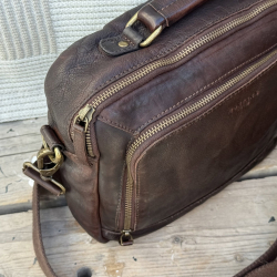 Emery crossbody taske i brun bøffel - Montana - Freja skind