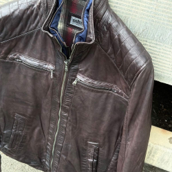 plus size herre vinterjakke - Blød brun skind - Molltan - Freja skind