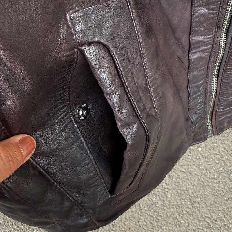 plus size herre vinterjakke - Blød brun skind - Molltan - Freja skind