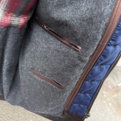 plus size herre vinterjakke - Blød brun skind - Molltan - Freja skind