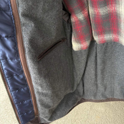 plus size herre vinterjakke - Blød brun skind - Molltan - Freja skind