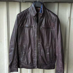 plus size herre vinterjakke - Blød brun skind - Molltan - Freja skind