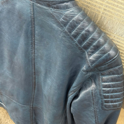 Chan herrejakke i blå lammeskind - Gipsy - Freja skind