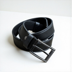 Sort læderbælte herre - Model Enzo - Kernelæder