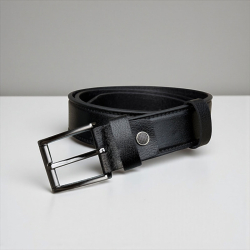 Sort læderbælte herre - Model Enzo - Kernelæder