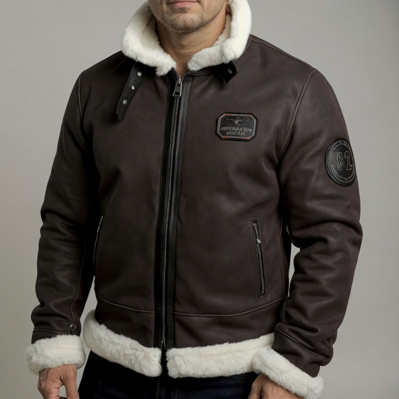 Herre rulamsjakke - Den perfekte vinterjakke - Freja skind