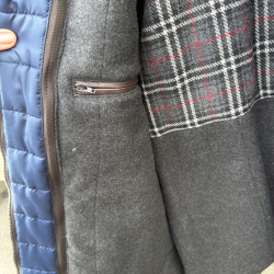 Herre vinter læderjakke 2196 - Blød brun lammeskind - Freja skind