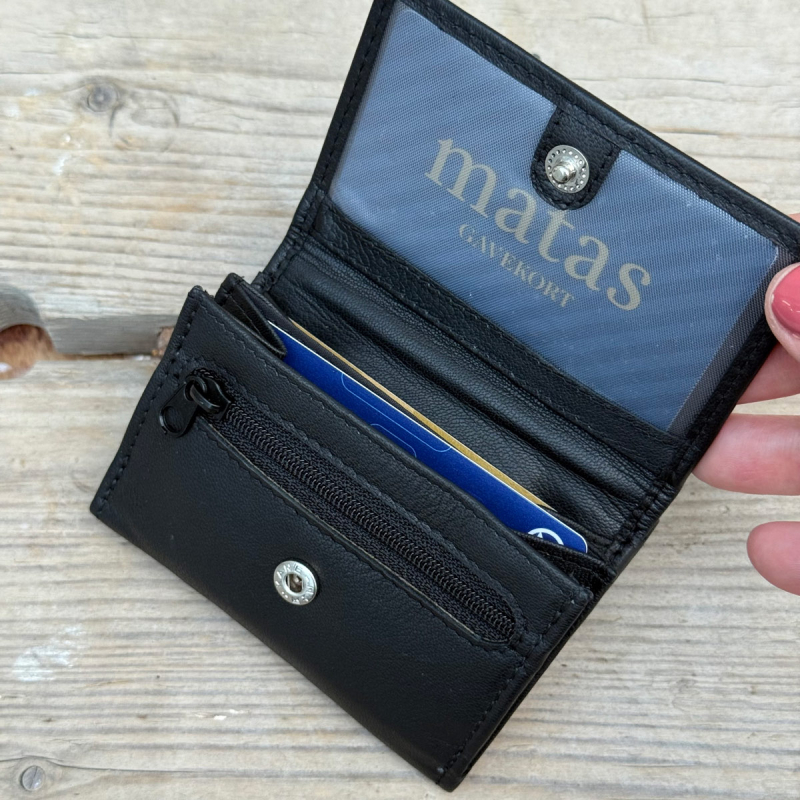 Vali mini läderplånbok - Rfid skydd - Flera färger - Leather design