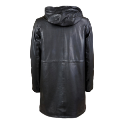 sort dame overgangsjakke - Blød lammeskind - Freja skind