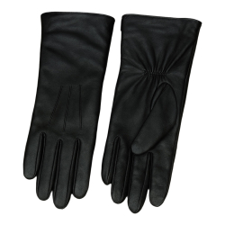 Lang sort dame skindhandske i blød lammeskind - Monroe fra Natures collection - Freja skind
