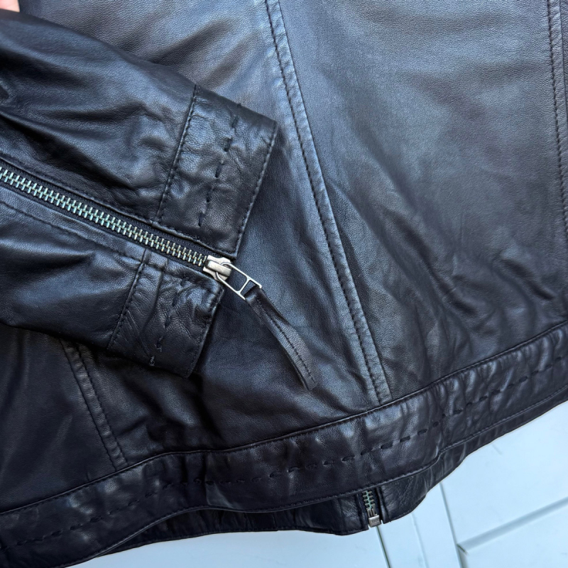 sort Martha dame skindjakke i super blød skind - Freja skind