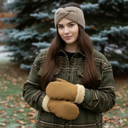 Cognac Ulla rulamsluffe - Freja skind