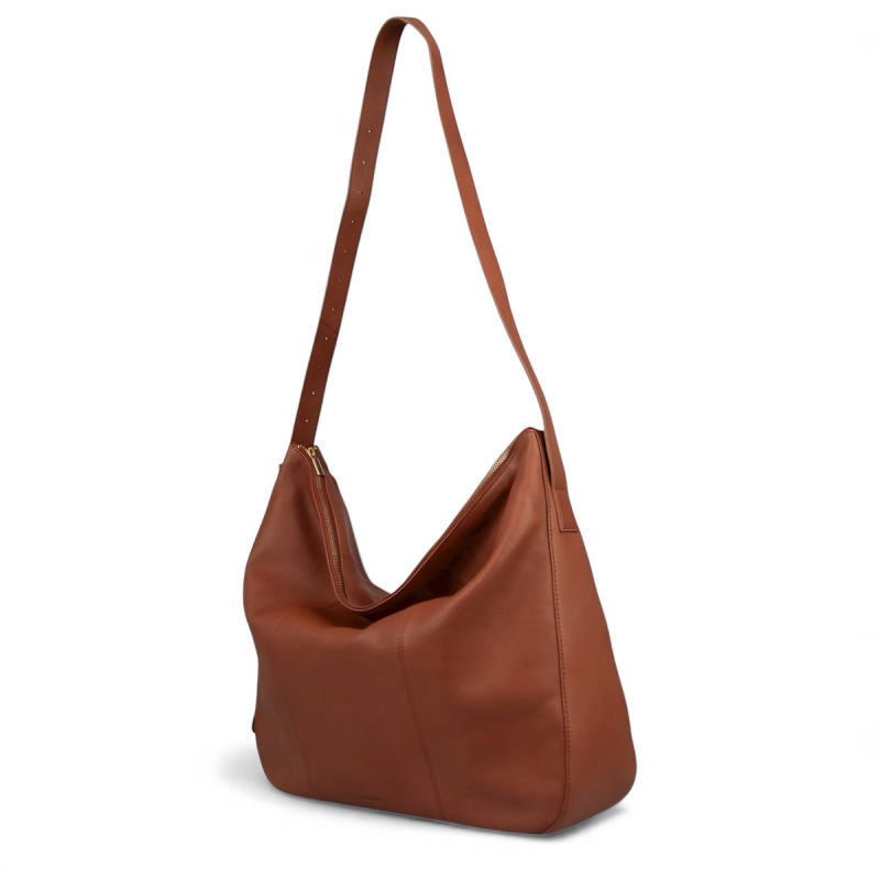 Cognac Donna skuldertaske - blød skind - Treats  - 282474