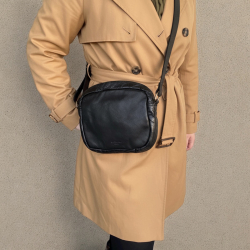 Eldora crossbody taske i rustik bøffellæder - Montana 272401