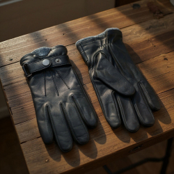Sort herre skindhandske - Jean fra Levinsky