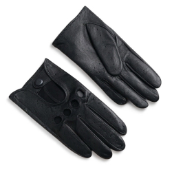 Sort dame skindhandske - Mejse fra Levinsky - Blød skind og varmt foer