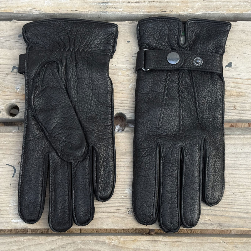 Nolan herre læderhandske - sort gedeskind - Levinsky