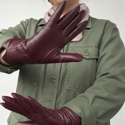 Monroe dame skindhandske - port royale bordeaux - Freja skind