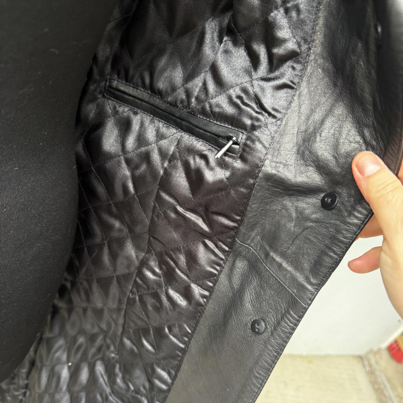 Sandra dame skindjakke i sort lammeskind - mellemforet - Freja skind