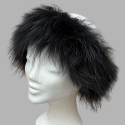 Tinna pandebånd af uld og vaskebjørn - Natures collection - Freja skind