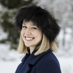 Tinna pandebånd af uld og vaskebjørn - Natures collection - Freja skind