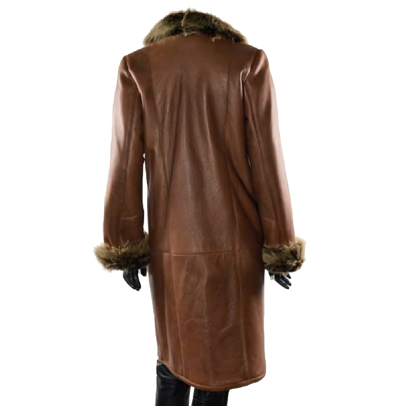 dame rulamsjakke af Islandsk glazed rulam  - Freja skind