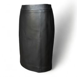 Nixie skirt - sort skindnederdel fra Rock and blue