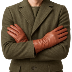 Maria dame skindhandske - Meget blød skind med strikfoer - Freja skind