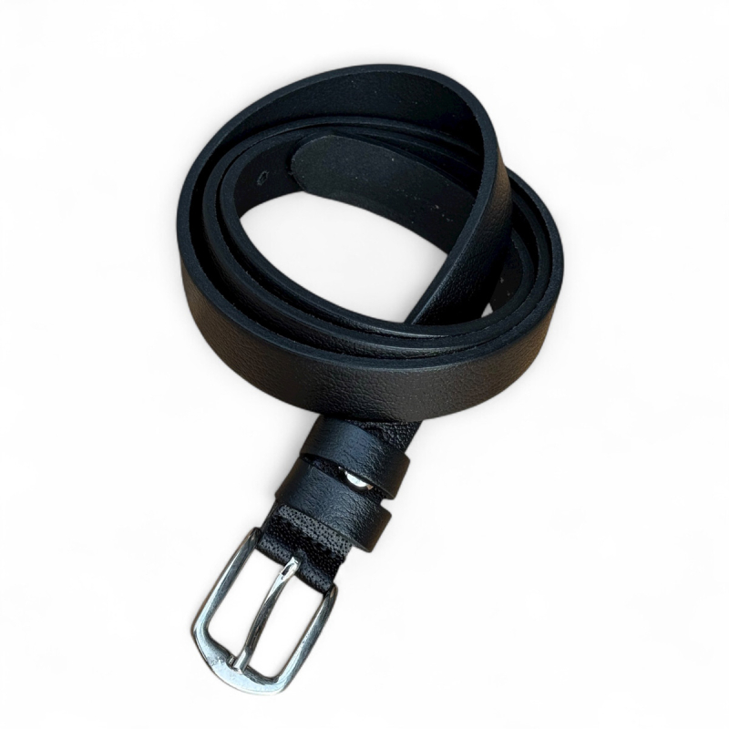 Melanie damebælte - smalt bælte i kernelæder - Freja skind