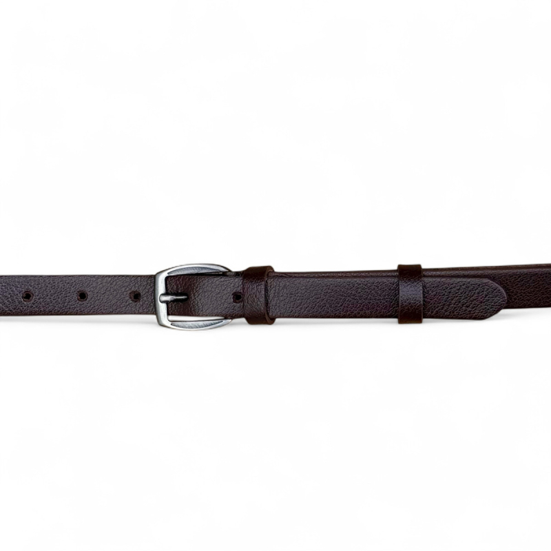 Melanie damebælte - smalt bælte i kernelæder - Freja skind