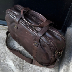 Safford pc taske 15,6" - brun - Montana 272216 - Freja skind