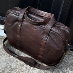 Safford pc taske 15,6" - brun - Montana 272216 - Freja skind