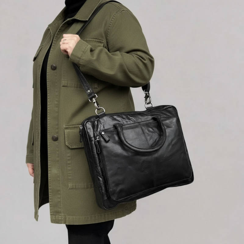 Computertaske - Montana - 270351 - Freja skind