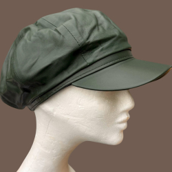 Freja dame skindhat i armygrøn blød lammeskind - Freja skind