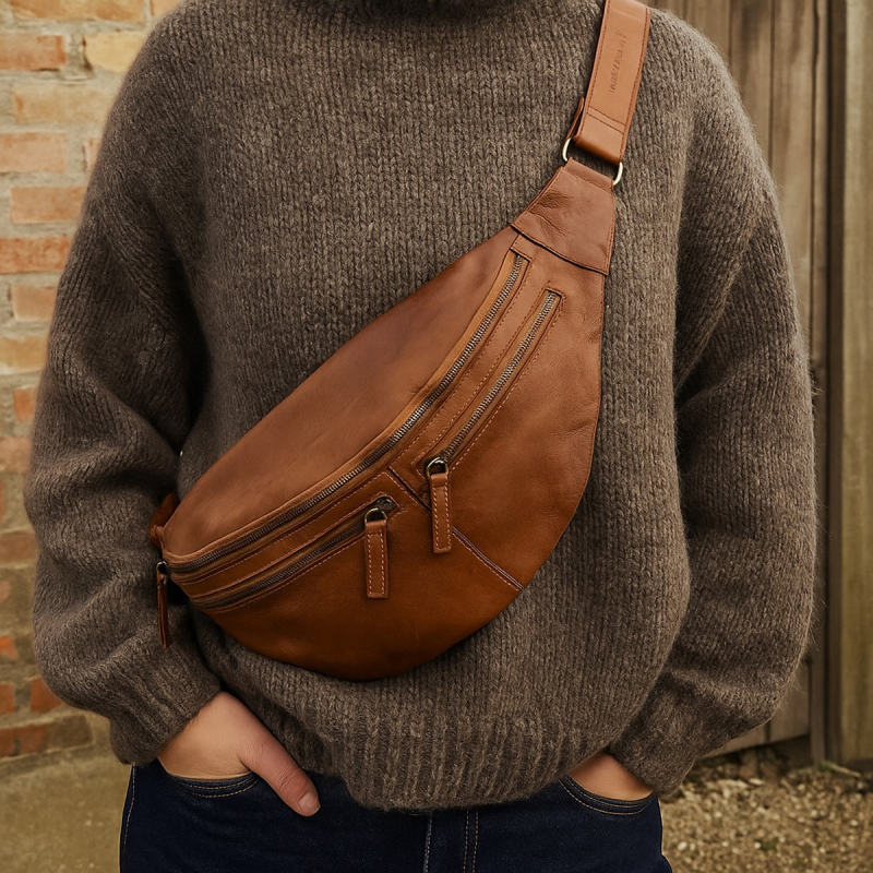 Stor cognac bumbag - Albany  - Montana - 272322