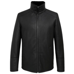 Dakota herre rulamsjakke - Sort rulam blød og varm vinterjakke fra Freja skind