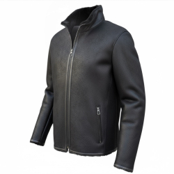 Minnesota herre rulamsjakke i sort rulam - Vinterjakke - Freja skind