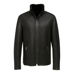 Minnesota herre rulamsjakke i sort rulam - Vinterjakke - Freja skind