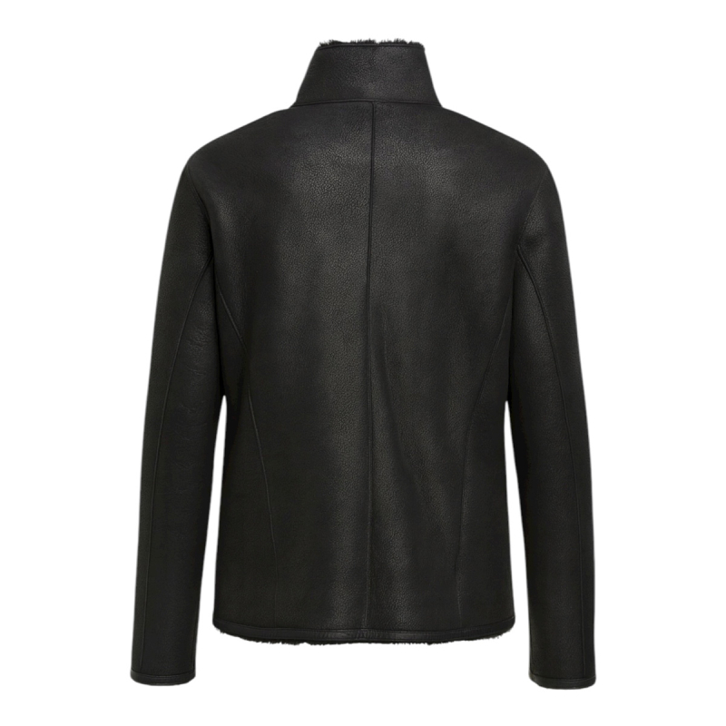 Minnesota herre rulamsjakke i sort rulam - Vinterjakke - Freja skind